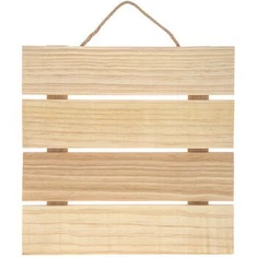 Τετράγωνη ημιτελής ξύλινη πλάκα τοίχου